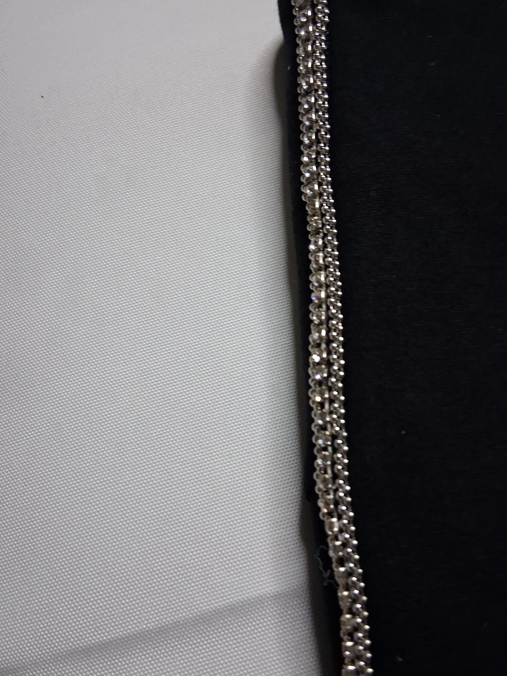 Silver-Tone Crystal Chain Necklace - Women Accessories